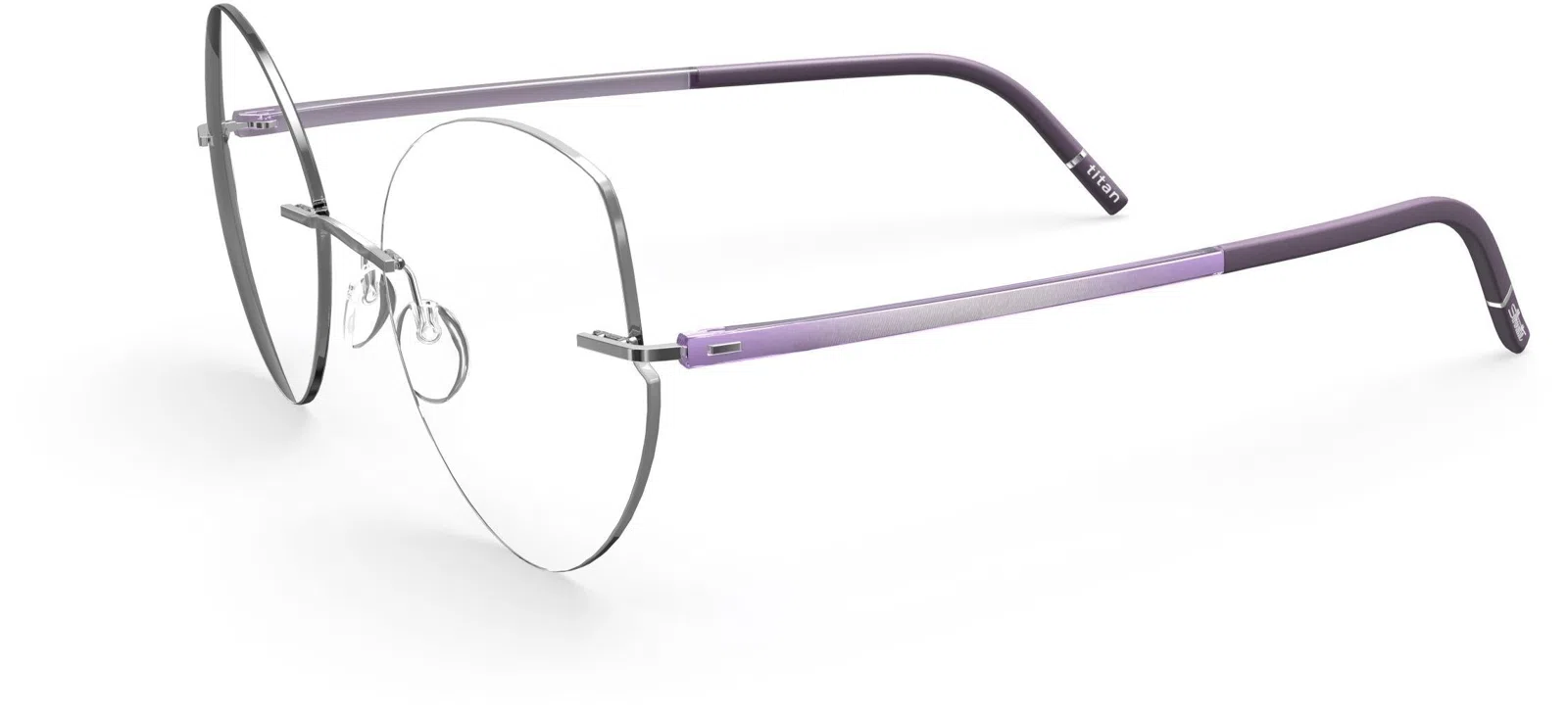 Silhouette The Wave Color Groove Demo Rimless 5567 Eyeglasses - view 30